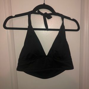 Target Mossimo Black Snakeskin Halter Swim Top